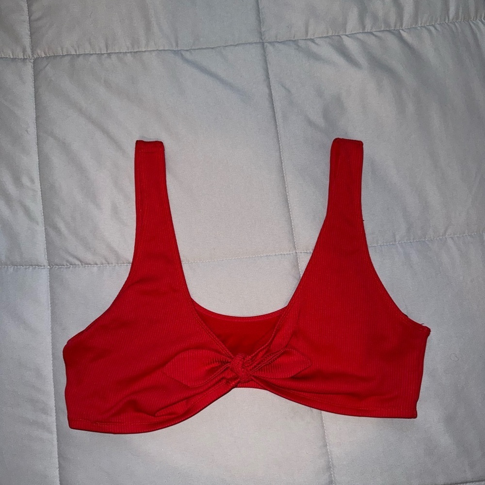 Forever 21 Red Twist-Front Bikini Top Size 3X